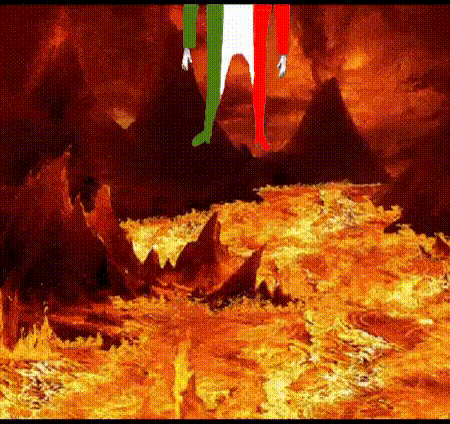 ack animated burning clothes country death deformed falling fire flag flag:italy full_body glasses hell italy meta:tagme mountain oe_cake open_mouth variant:bernd volcano // 450x424 // 834.3KB