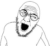 angry angry_grandpa glasses old open_mouth soyjak stubble template variant:charles wrinkles // 844x772 // 21.4KB