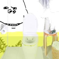 bathroom irl piss smile soyjak stubble subvariant:danish_twist toilet variant:gapejak // 1500x1500 // 767.4KB