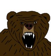 animal bear brown_skin ear fangs open_mouth snout soyjak tagme_new_variant variant:unknown // 414x452 // 24.0KB