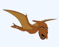 animal beak claw claws flying full_body glasses open_mouth prehistoric pteranodon pterosaur reptile soyjak stubble tail variant:cobson wing // 1500x1200 // 79.0KB