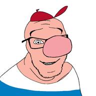 billy_(the_grim_adventures_of_billy_and_mandy) cartoon cartoon_network closed_mouth clothes glasses hat smile soyjak stubble the_grim_adventures_of_billy_and_mandy variant:feraljak white_skin // 1500x1500 // 58.7KB