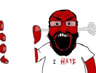 angry arm balding beard clothes fume glasses hair hand i_hate open_mouth red_skin soyjak soyjak_holding_phone template text tshirt variant:science_lover // 1151x871 // 208.0KB