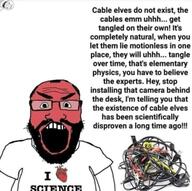 angry arm beard cable clothes fume glasses heart i_love open_mouth red science soyjak text tshirt variant:science_lover // 720x716 // 50.2KB