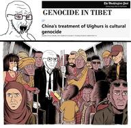 arm bloodshot_eyes china clothes concerned crying frown genocide glasses hand immigration necktie open_mouth soyjak stubble suit text tibet variant:classic_soyjak // 960x933 // 1.4MB