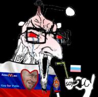 antenna bloodshot_eyes brainlet country crying cup drinking_straw fedora flag gay glasses heart holding_object judaism large_nose red_eyes reddit russia russo_ukrainian_war soviet_union soy soyjak straw stretched_mouth tranny variant:classic_soyjak vladimir_putin // 640x638 // 402.1KB