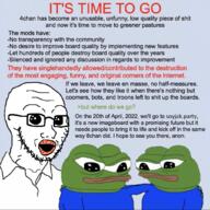 4chan 8chan animal apu arm clothes friendship frog glasses green green_skin greentext hand infographic janny oh_my_god_she_is_so_attractive open_mouth pepe soyjak_party stubble text tshirt variant:classic_soyjak // 1023x1024 // 1006.7KB