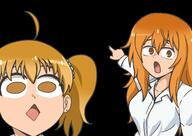 anime earring female gamou_maki ijiranaide_nagatoro_san nagatoro_(anime) orange_hair soy_parody variant:two_pointing_soyjaks yoshi_(ijiranaide_nagatoro_san) // 1280x908 // 107.6KB