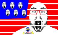 blue colorful flag flag:united_states gem glasses marge_simpson nonsense open_mouth red stubble subvariant:science_lover thougher united_states variant:flartson variant:markiplier_soyjak // 1269x780 // 227.8KB