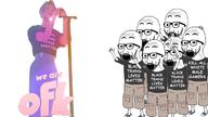 black_trans_lives_matter crowd excited glasses open_mouth soyjak soyjaks stubble variant:excited_soyjak video_game we_are_ofk // 1286x725 // 566.8KB
