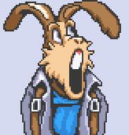 animal animated fade_in furry gigaleak glasses holding_object nintendo nintendo_switch open_mouth peppy_hare pixel_art rabbit sprite_edit star_fox stubble variant:unknown video_game // 410x430 // 119.9KB