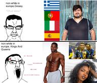 angry bbc black_skin brown_skin buff comic europe female grease greece hot irl italy open_mouth portugal shitaly spain variant:chudjak woman // 1400x1200 // 2.0MB