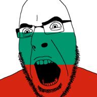 angry bulgaria country flag glasses open_mouth soyjak stubble variant:cobson // 721x720 // 10.2KB