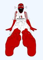 angry balding beard clothes foot fume glasses hair heart i_love open_mouth red_skin science skirt soyjak text underpants variant:science_lover // 1896x2612 // 207.1KB