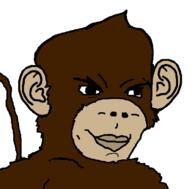 bloons brown_skin closed_mouth ear monkey smile smug soyjak variant:chudjak video_game // 782x770 // 10.1KB