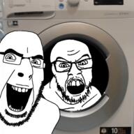 2soyjaks angry animated laughing open_mouth spinning stubble thick_eyebrows variant:cobson variant:feraljak washing_machine white_eyes // 720x720 // 11.0MB