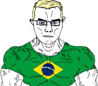 brazil flag muscles variant:chudjak vein white_hair // 1059x929 // 64.2KB