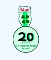 20_years 4chan accessory anime badge incel meta:not_a_soyjak oldfag template text // 1400x1630 // 37.5KB