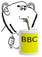 bbc closed_mouth cup drinking ear hand holding_object looking_at_you soyjak straw stubble text variant:impish_soyak_ears // 469x629 // 63.4KB