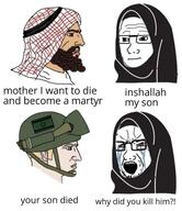 crying flag:israel glasses helmet hijab islam israel keffiyeh mother nordic_chad variant:cryboy_soyjak // 460x532 // 208.2KB