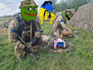 angry apu balding bloodshot_eyes cat_ear country crying flag frog glasses hair irl military open_mouth pepe pink_hair russia russo_ukrainian_war soyjak stubble thick_eyebrows tranny variant:cryboy_soyjak // 1280x960 // 414.5KB
