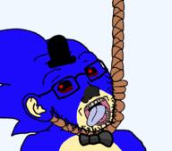 ack blood bowtie eye_glow fnaf_(fangame) fnas glasses open_mouth rope sega sonic sonic_the_hedgehog tophat variant:soyak // 984x865 // 182.3KB
