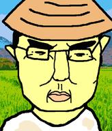 asian chud closed_mouth clothes ear glasses hair hat irl_background small_eyes subvariant:chudjak_front variant:chudjak yellow_skin // 597x698 // 24.2KB