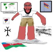 angry arm armenia armenian_genocide azerbaijan beard clothes cross flag full_body glasses hand heart i_hate leg map new_balance punisher_face red_skin shoe sneakers soyjak text tshirt variant:science_lover // 1866x1963 // 1.2MB