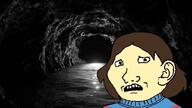 brown_hair cave child clothes ear frisk girl hair merge open_mouth scared soyjak subvariant:soylita sweater undertale variant:classic_soyjak variant:gapejak video_game white_skin // 612x344 // 86.3KB