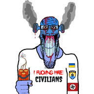 2soyjaks angry arm azov_battalion blood bloodshot_eyes blue_skin bomb calm clothes crying dead deformed ear flag full_body fume glasses hair hand hanging i_hate leg mustache ogre_ears open_mouth purple_hair rope russia russo_ukrainian_war seethe seething smile smoke soyjak stubble suicide swastika text tongue tranny ukraine variant:bernd variant:gapejak variant:markiplier_soyjak vein yellow_teeth // 1439x1439 // 270.4KB
