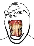 clenched_teeth glasses missing_teeth soyjak stubble subvariant:wholesome_soyjak variant:gapejak yellow_teeth you_were_one_i_ker // 600x800 // 217.5KB