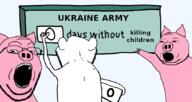 3soyjaks animal arm ear glasses hand open_mouth pig pointing russo_ukrainian_war sign soyjak stubble subvariant:massjak text ukraine variant:gapejak variant:impish_soyak_ears // 844x450 // 32.1KB