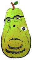 bbc biting_lip deformed fat food fruit glasses pear queen_of_spades soyjak sticker stubble subvariant:hornyson variant:cobson // 384x706 // 297.9KB