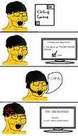 anger_mark asian ban comic crying glasses headphones japanese_text nigger open_mouth racism say_word_money_stolen small_eyes soyjak variant:classic_soyjak yellow_skin yellow_teeth // 608x1059 // 225.4KB