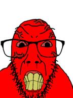 angry blood bloodshot_eyes clenched_teeth glasses red_skin stubble variant:dykeson vein yellow_teeth // 960x1280 // 104.9KB