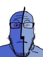 blue blue_skin closed_mouth finder_(mac_os) glasses mac_os neutral neutralplier operating_system soyjak stubble variant:markiplier_soyjak // 600x800 // 14.5KB