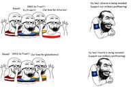 arm country estonia flag glasses hand hands_up happy_merchant judaism latvia lithuania nato open_mouth poland soyjak stubble text variant:excited_soyjak // 2042x1349 // 841.7KB