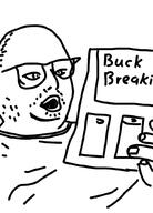 buck_breaking clothes glasses hand holding_object open_mouth soyjak stubble variant:unknown // 738x1024 // 231.9KB