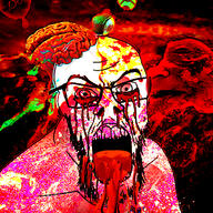 blood brain distorted george_soros glasses horror mustache open_mouth red soyjak stretched_mouth stubble variant:feraljak // 1000x1000 // 1.9MB