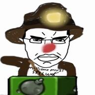 angry chud closed_mouth clothes coat ear glasses hair hat spelunky subvariant:chudjak_front text variant:chudjak video video_game // 480x480, 228.5s // 10.5MB