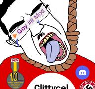 clitty crying discord hanging incel janny medal mod pol_(4chan) poltroon rope soyjak_party subvariant:chudjak_front text twp variant:chudjak // 768x719 // 159.1KB