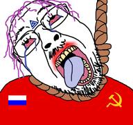 communism crying flag gape glasses hammer_and_sickle hanging meta:tagme red rope russia stubble tranny // 768x719 // 455.7KB