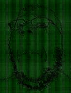 ascii crying glasses green matrix sad soyjak stubble variant:gapejak // 960x1261 // 121.3KB