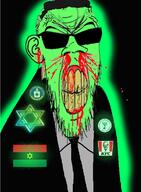 africa african_american afro_nationalism blood central_intelligence_agency clothes fried_chicken glasses glowie glowing glownigger green judaism kfc kike mossad seething suit sunglasses variant_feraljak // 884x1200 // 770.7KB