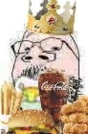 baby burger_king clothes coca-cola crown french_fries hat mcdonalds pacifier small_eyes soyjak stubble text variant:gapejak white_skin // 92x140 // 14.3KB