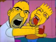 2soyjaks ack angry arm balding bart_simpson beard bloodshot_eyes cartoon clothes crying ear glasses hair homer_simpson open_mouth strangling stubble the_simpsons tongue variant:bernd variant:cobson yellow_skin // 480x360 // 206.4KB