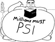 air black_and_white book cheeks closed_mouth death_note double_chin fat glasses hair inflation millions_must_die nipple pen psi sitting subvariant:chudjak_front swastika thick_eyebrows twp variant:chudjak // 1280x986 // 169.5KB