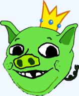 angry_birds baby clothes crown deformed ear green_skin hat pig smile snout soyjak stubble subvariant:nathaniel tail variant:gapejak // 551x674 // 33.9KB