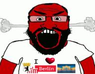 angry balding beard berlin brandenburg_gate clothes fume germany hair i_love irl open_mouth red red_skin soyjak text variant:science_lover // 1000x789 // 368.8KB