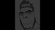 angry animated closed_mouth david_bowie glasses hair meta:tagme multiple_soyjaks music_parody open_mouth smile smv soyjak stubble variant:cobson video // 854x480, 371.5s // 44.0MB